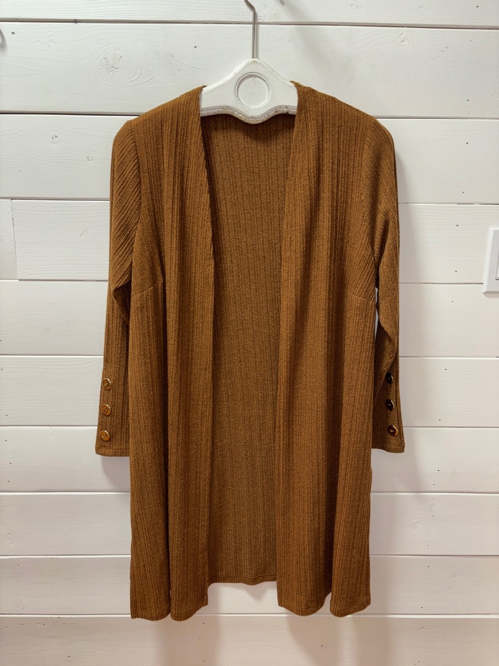 Laura Plus Open Front Ribbed Cardigan – Size X - Picture 5 of 12